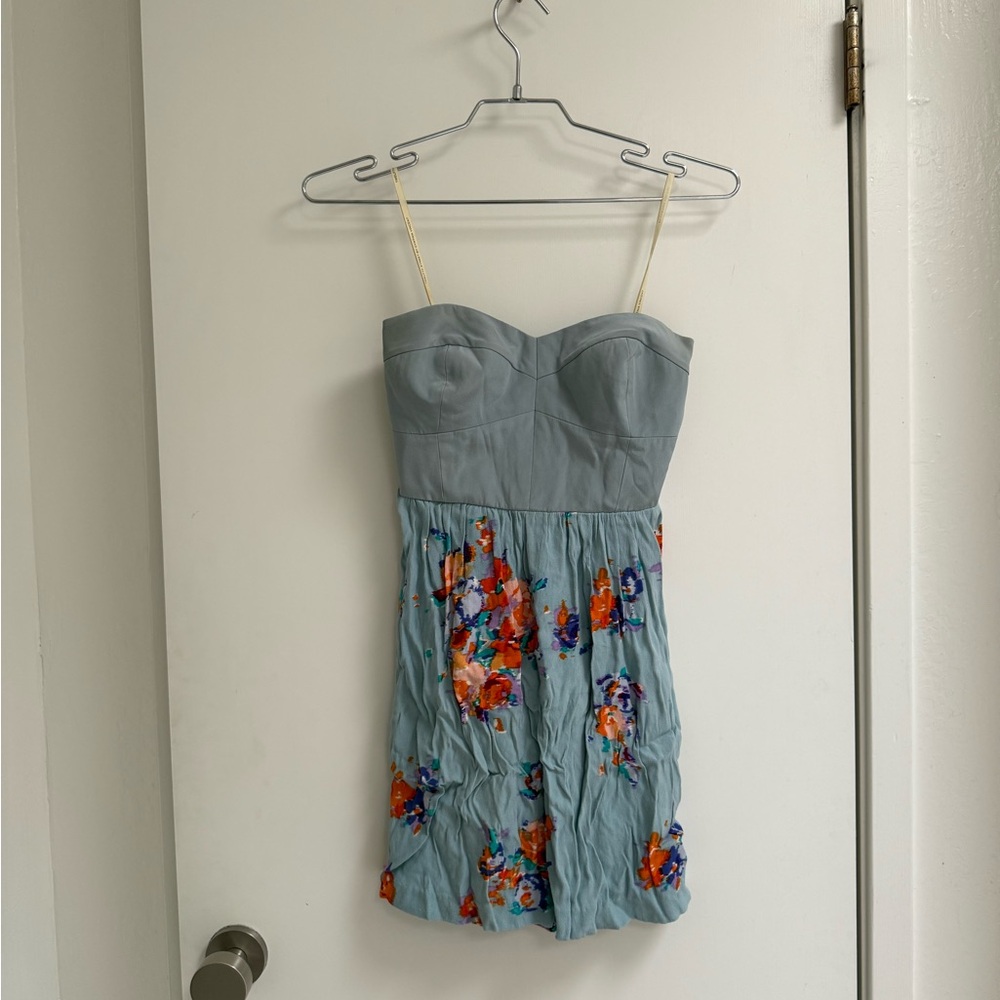 12th street by cynthia vincent  size XSFloral Strapless Dress